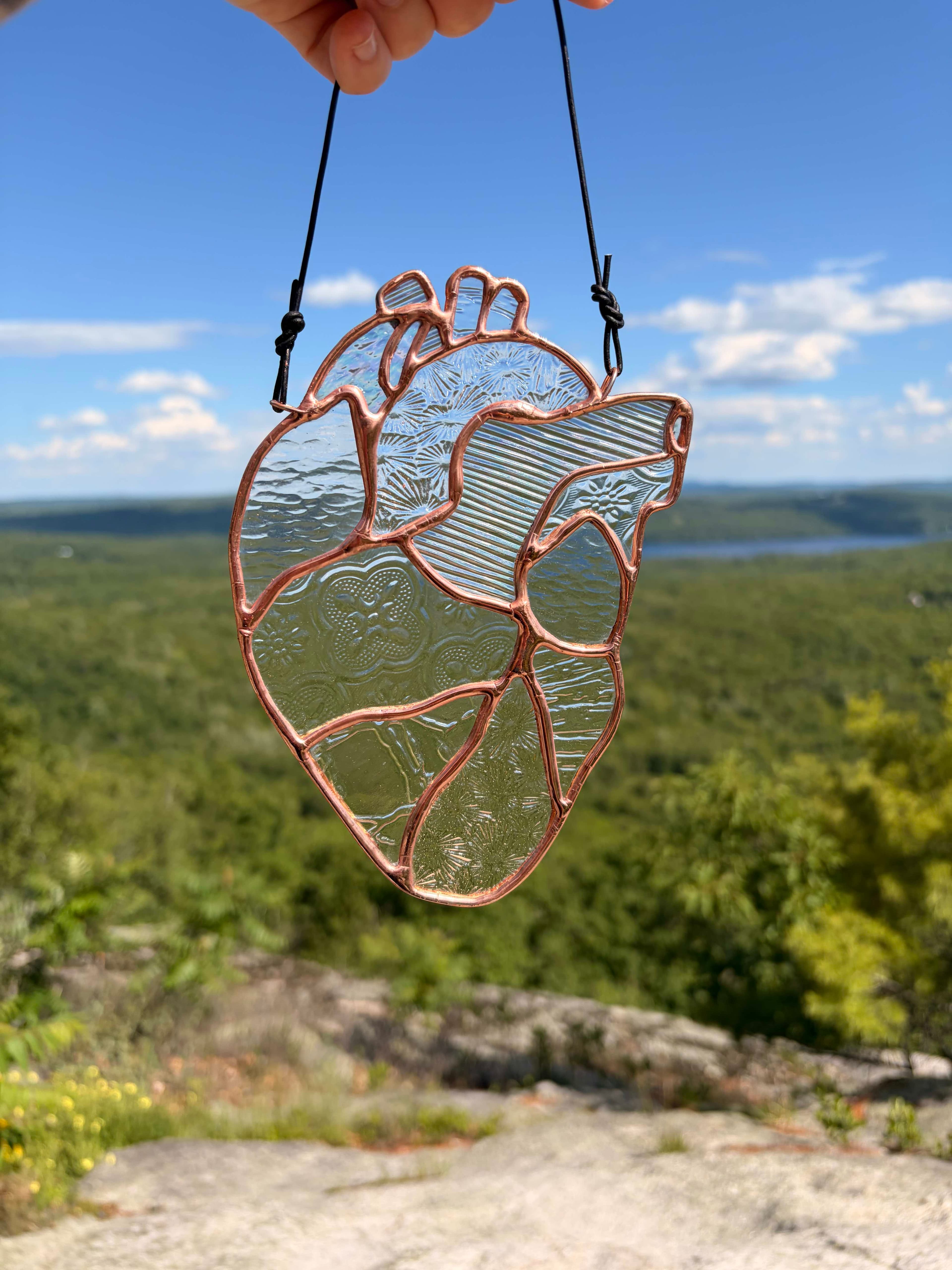 Clear Textured Heart